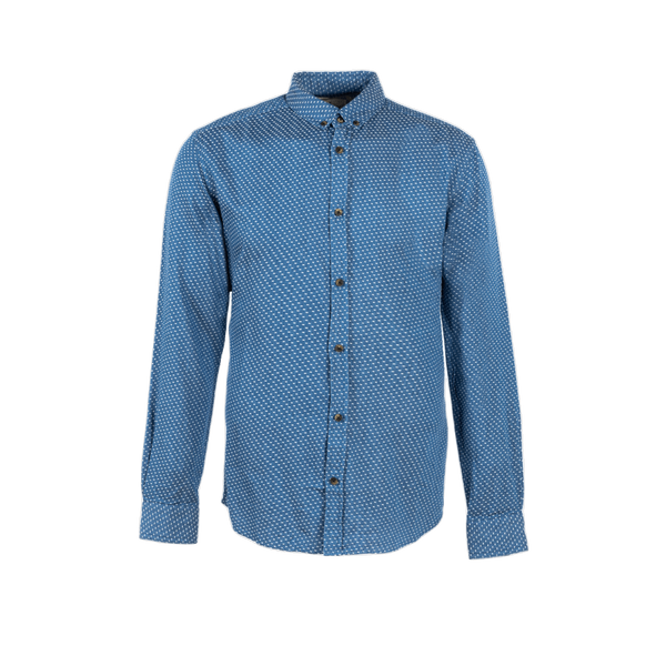 Dot Shirt - Blue Denim