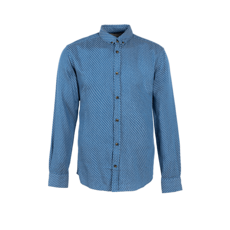 Dot Shirt - Blue Denim