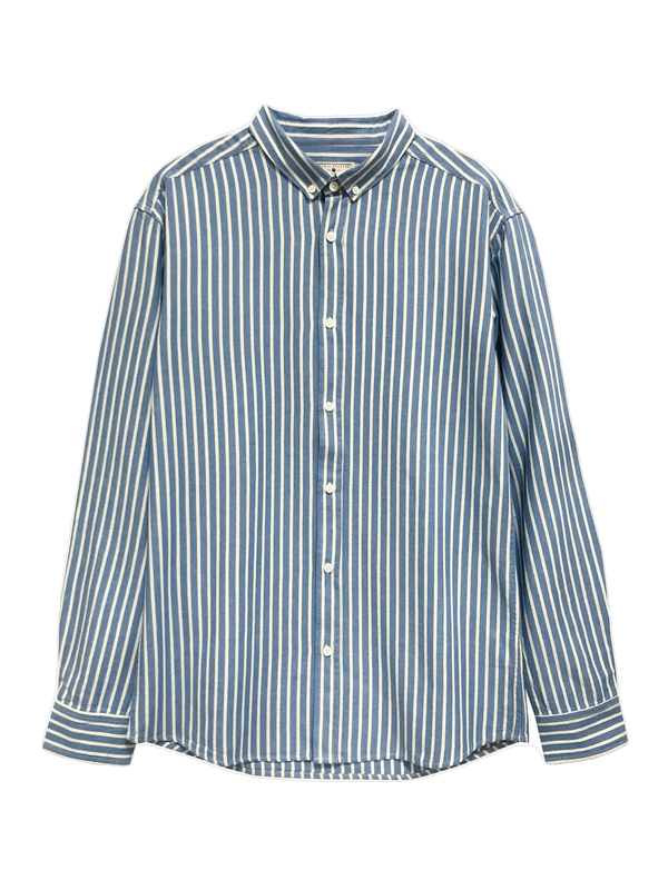 Brian Stripe Shirt - Blue