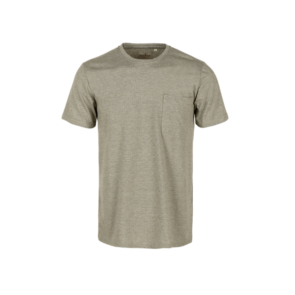 Oliver Herringbone Tee - Dark Green