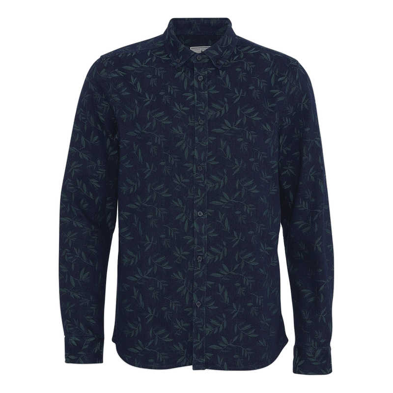 Denim Leaf Shirt - Dark Blue Denim