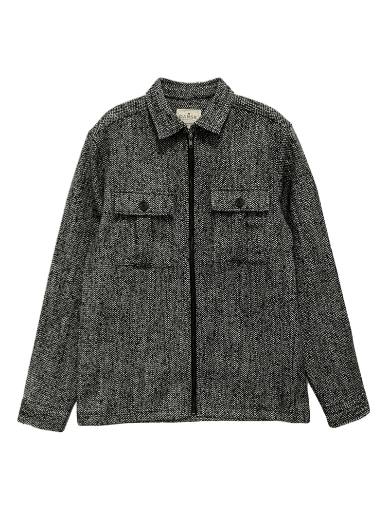 Jaquard overshirt - Grey / Black
