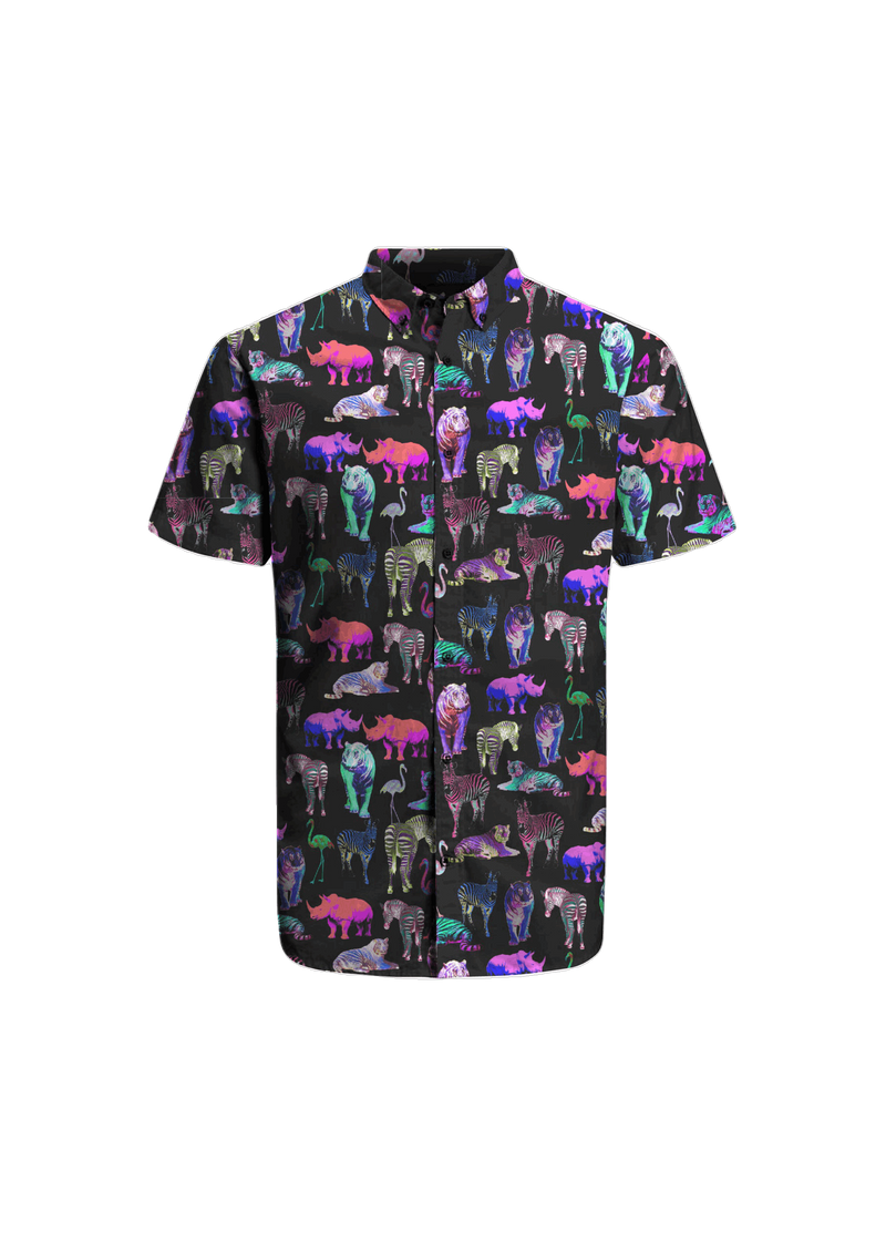 Neon Animal Shirt - Black