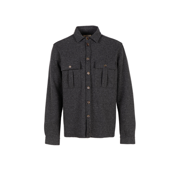 Theis Shirt Jacket - Grey Melange