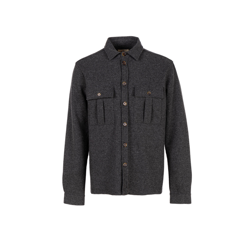 Theis Shirt Jacket - Gray Melange