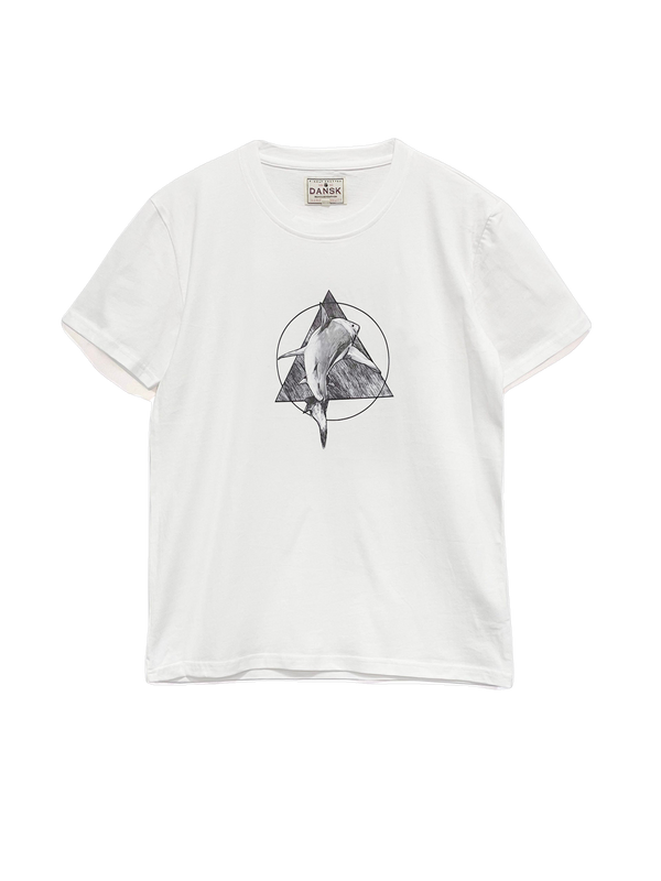 Shark Geo Tee (Økologisk Bomuld) - Off White