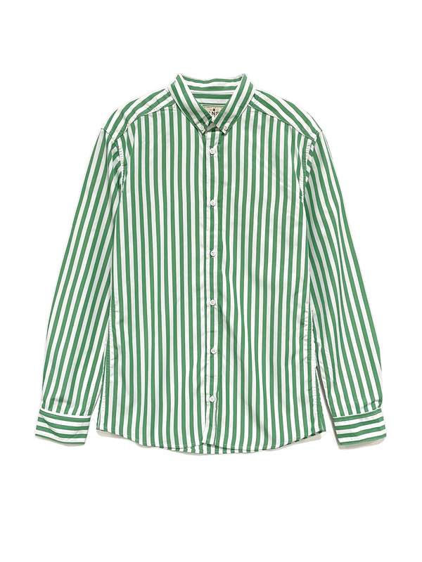 Stripe Poplin Shirt - Green